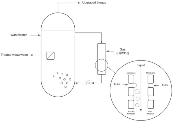 Evaluation of Gas-to-Liquid Transfer with Ceramic Membrane Sparger for H<sub>2</sub> and CO<sub>2</sub> Fermentation