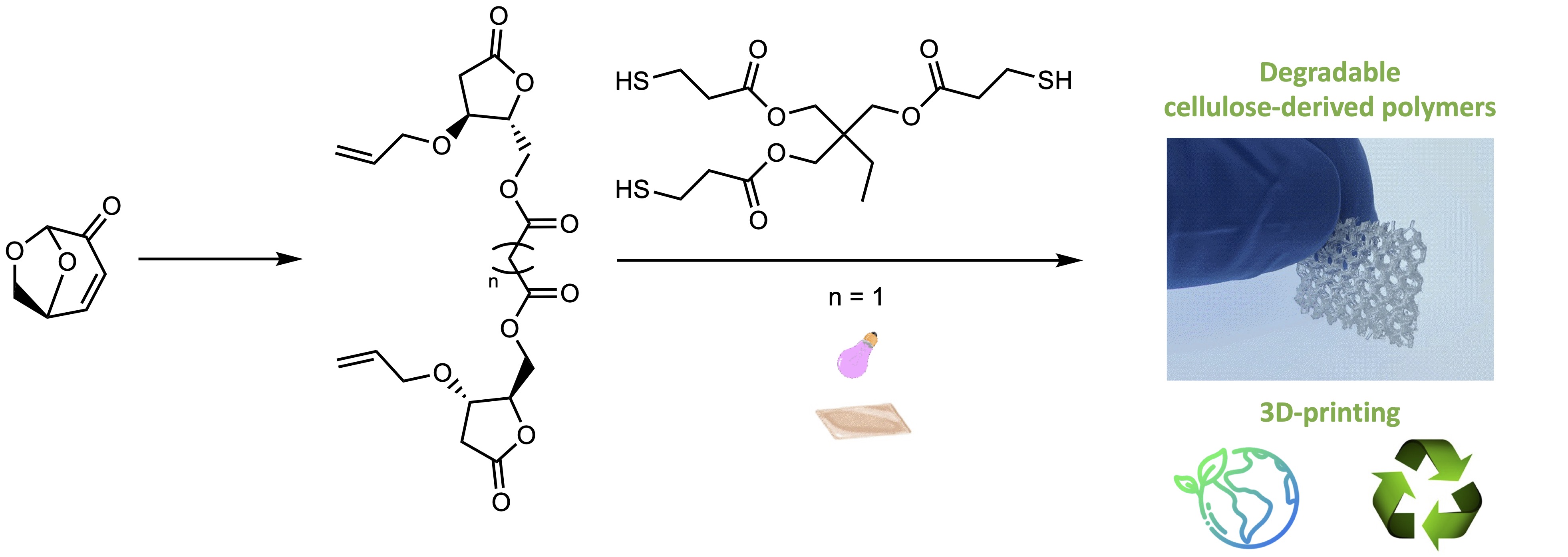 Levoglucosenone to 3D-Printed Green Materials: Synthesizing Sustainable and Tunable Monomers for Eco-Friendly Photo-curing